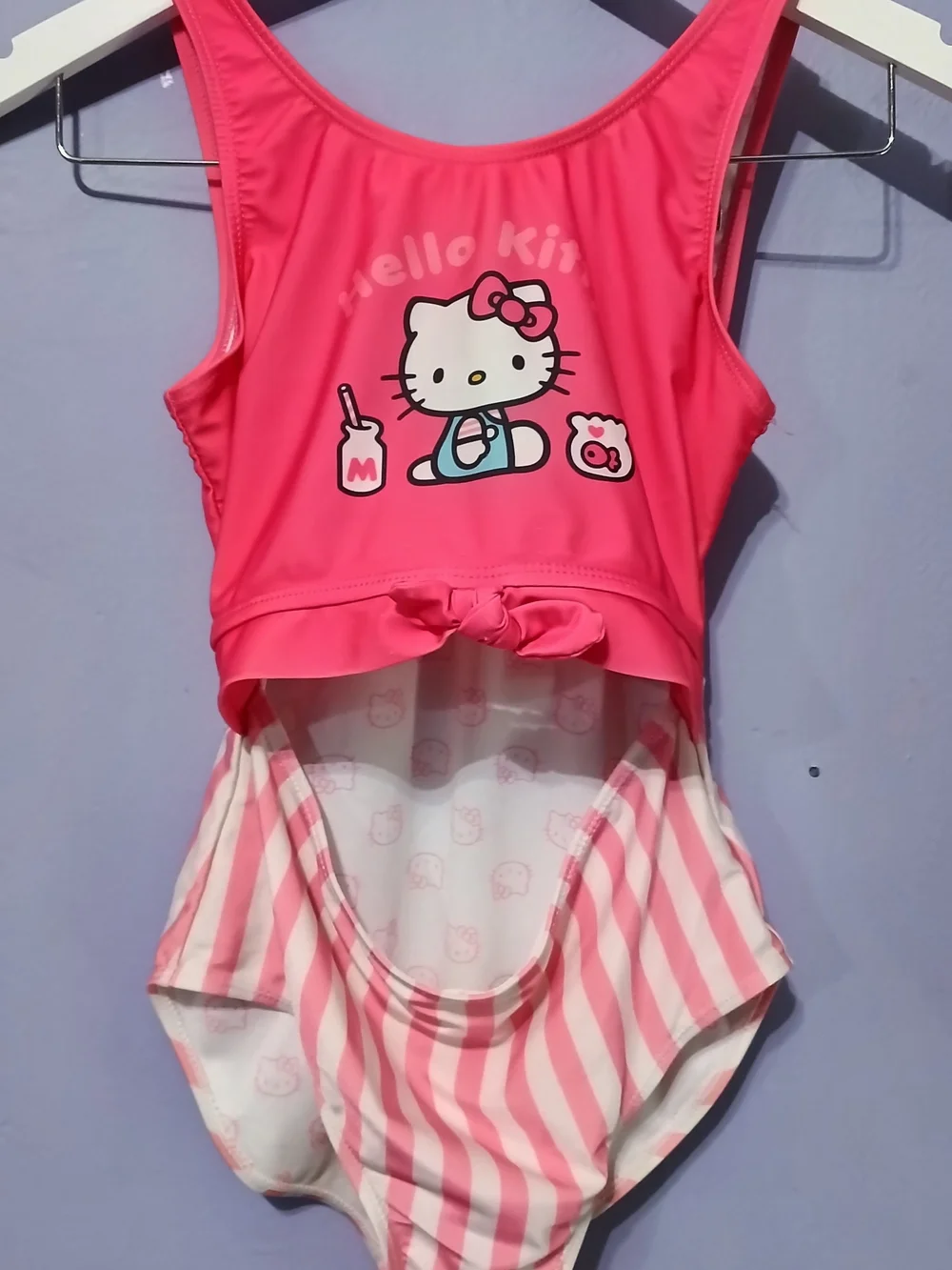 Hello Kitty Girls' Pink One-Piece Swimsuit